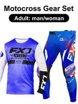 motocross gear set Enduro cross Jersey Pant Kits Racer Gear Set Off-road Mens Kits Women's mountain Downhill Motorcycle MX XXL-38 black