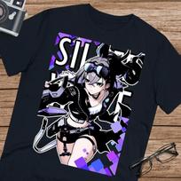 Anime Silver Wolf Honkai Star Rail T Shirt Size S 4xl Black Size S 4xl S black