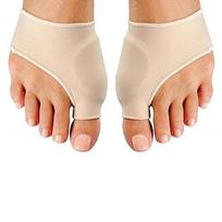 1Pair Toe Separator Bunion Corrector Toe Brace Orthopedic Hallux Valgus Relief Bone Thumb Adjuster Correction for Men and Women beige