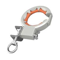 Heavy Duty Cable Pulling Roller 330° Adjustable Clamp 65mm Opening Stainless Steel Nylon Wire Routing Tool For Construction white