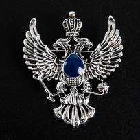 Retro Sparno Metalo Ženkliukas Vintažinis Erelio Ženklelis Sagė Karūna Atlapo Ženkliukas Vyriškas Aksesuaras auksas