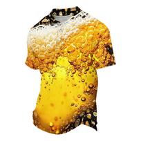 Unisex Oktoberfest Print T-Shirt, Loose Fit Short Sleeve, Casual Festival Tee for Men and Women XXL auksas