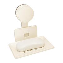 Suction Cup Soap Holder Wall No Need To Drill Suction Bathroom Soap Dish Perforated Household Drain Soap Dish Box white