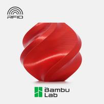 Bambu Lab PLA Silk+ 3D spausdintuvo filamentas, 1,75 mm, 1 kg, raudonas
