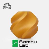 Bambu Lab PLA Sparkle auksinės spalvos 3D spausdintuvo filamentas, 1,75 mm, 1 kg
