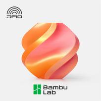Bambu Lab PLA Silk siūlas 3D spausdintuvui, 1,75 mm, 1 kg, įvairiaspalvis