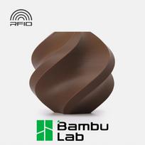 Bambu Lab PLA Basic 3D spausdintuvo filamentas, 1,75 mm, 1 kg, rudos kakavos spalvos