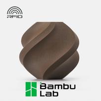 Bambu Lab PLA Wood filamentas 3D spausdinimui, 1,75 mm, 1 kg, juodojo riešuto spalvos