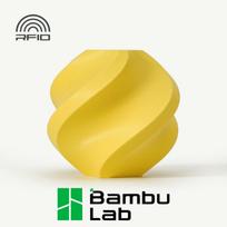 Bambu Lab PLA Matte matinis 3D spausdintuvo filamentas, geltonas, 1,75 mm, 1 kg