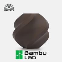 Bambu Lab PLA Matte filamento papildymas, 1,75 mm, 1 kg, tamsiai rudas