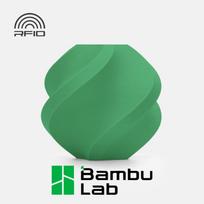 Bambu Lab PLA Matte 3D spausdintuvo filamentas, Grass Green, 1 kg, papildymas be ritės
