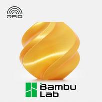 Bambu Lab PLA Silk+ 3D spausdintuvo filamentas, 1,75 mm, 1000 g, auksinis, Refill