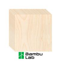 Bambu Lab YA002 beržo fanera, 3 mm, 300 × 300 mm, 6 vnt.