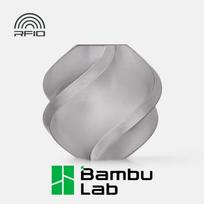 Bambu Lab PETG Translucent 3D spausdintuvo filamentas, 1,75 mm, 1 kg, pilkas, be ritės