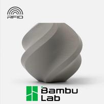 Bambu Lab PLA Basic 3D spausdintuvo gija, pilka, 1,75 mm, 1 kg, Refill