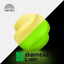 Bambu Lab PLA Glow filamentas 3D spausdinimui, geltonas, 1,75 mm, 1 kg