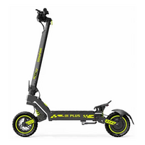 isinwheel D1 Premium Electric Scooter 48v 10Ah 1200W 50km Range Black