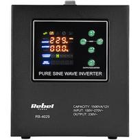 Rebel POWER-1500-LFP4 emergency power supply – a pure sine wave inverter with a 12V charging function, 230V, 1500VA/1050W RB-4029