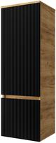Pakabinama vonios spintelė Riva SU40F-GB, matinė juoda sp./gold craft oak sp., 35 cm x 40 cm x 120 cm