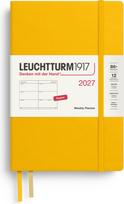Leuchtturm 1917 Savaitinis planuoklis kietais viršeliais Leuchtturm 1917 2027 EN B6+, geltonas