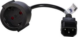 Akyga AK-PC-10A power cable Black 0.15 m CEE7/4