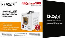 Kemot Uninterruptible power supply KEMOT PROsinus-500 converter with pure sine wave and charging function 12V 230V 500VA/300W