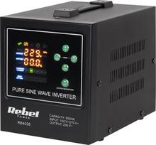 Rebel POWER-500-LFP4 - pure sine wave inverter with charging function 12V 230V 500VA/300W