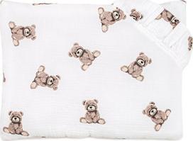Kūdikių pagalvė Pulp Teddy Bears 40018-52, ruda sp./balta sp.