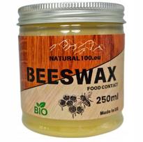 Vaškas poliravimui, medienos impregnacijai, baldams, lentoms, bičių vaškas, beeswax, 250 ml