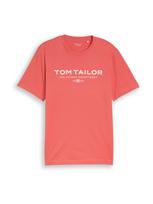 TOM TAILOR Marškinėliai melionų spalva / balta