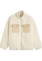 LEVI'S ® Demisezoninė striukė smėlio / vilnos balta