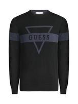 GUESS Megztinis 'MARK' safyro / juoda