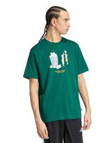 ADIDAS SPORTSWEAR Sportiniai marškinėliai 'SKT HOOP' geltona / pilka / žalia / balta