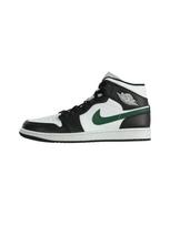 Jordan Sportbačiai su auliuku 'AIR JORDAN 1' tamsiai žalia / juoda / balta