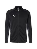 PUMA Sportinė striukė 'TeamLIGA26' pilka / tamsiai pilka / juoda / balta
