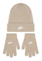 Nike Sportswear Megzta kepurė 'CLUB' smėlio spalva / balta