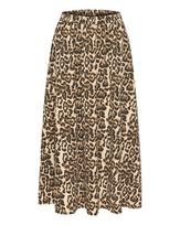 Kaffe Sijonas 'Leopra' smėlio spalva / ruda / juoda