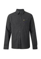 Lyle & Scott Marškiniai 'Tartan' mėlyna / geltona / juoda / balta
