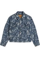 LEVI'S ® Demisezoninė striukė 'EMBARCADERO STATION' gencijono spalva / melsvai pilka / balkšva