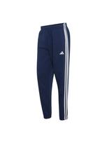 ADIDAS SPORTSWEAR Kelnės 'Essentials 3-Stripes Fleece Tapered Cuffed' tamsiai mėlyna / balta