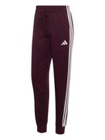 ADIDAS SPORTSWEAR Sportinės kelnės vyno raudona spalva / balta