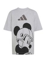 ADIDAS SPORTSWEAR Sportiniai marškinėliai 'Disney Micky Maus' šviesiai pilka / juoda