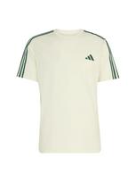 ADIDAS SPORTSWEAR Marškinėliai dramblio kaulo / tamsiai žalia