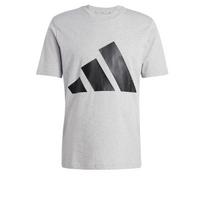 ADIDAS SPORTSWEAR Sportiniai marškinėliai 'Essentials' margai pilka / juoda