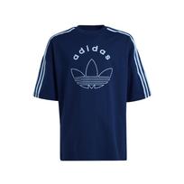 ADIDAS ORIGINALS Marškinėliai 'Adibreak' tamsiai mėlyna / šviesiai mėlyna