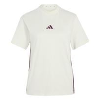 ADIDAS SPORTSWEAR Sportiniai marškinėliai 'Essentials' dramblio kaulo / burgundiško vyno spalva