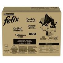 PURINA Felix Fantastic Duo Mix Countryside - šlapias kačių maistas - 120x85g