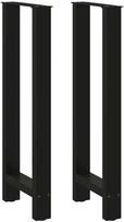 Baro stalo kojos, juodos, 2 vnt., 50x(100-101) cm, plienas