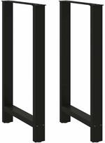 Baro stalo kojos, juodos, 2 vnt., 60x(100-101) cm, plienas