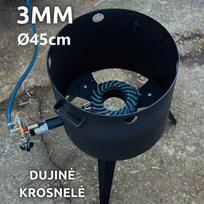 Kazan Mangal Krosnelė dujinė kazanui 16-22L / skersmuo 45cm / plienas 3mm